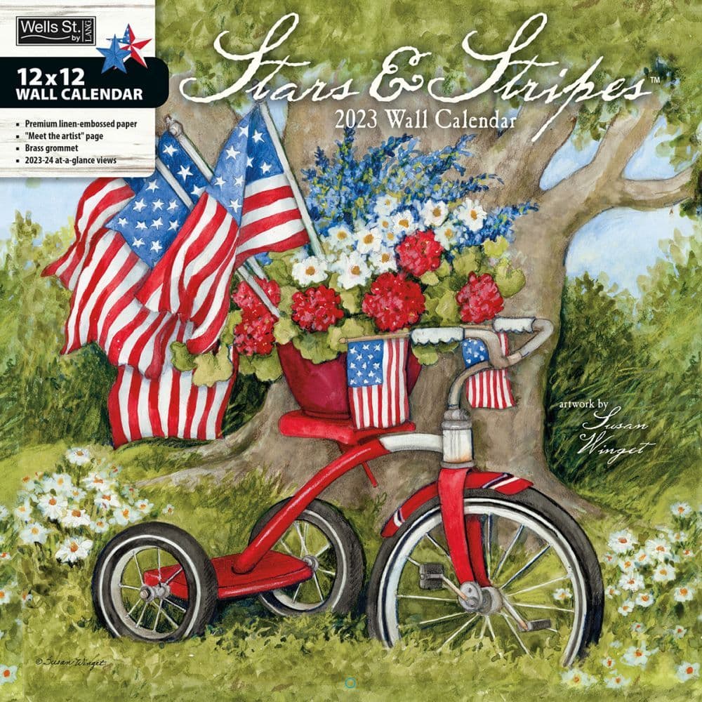 Stars and Stripes 2023 Wall Calendar - Calendars.com