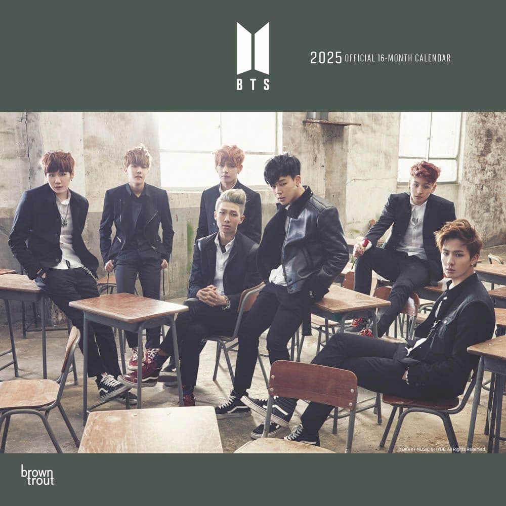 BTS 2025 Wall Calendar Main Image