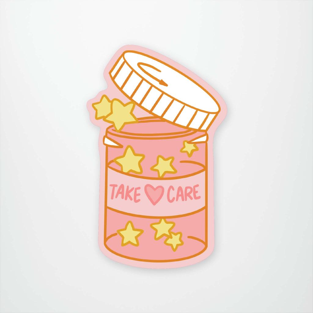 image Take Care Bottle Sticker Main Image