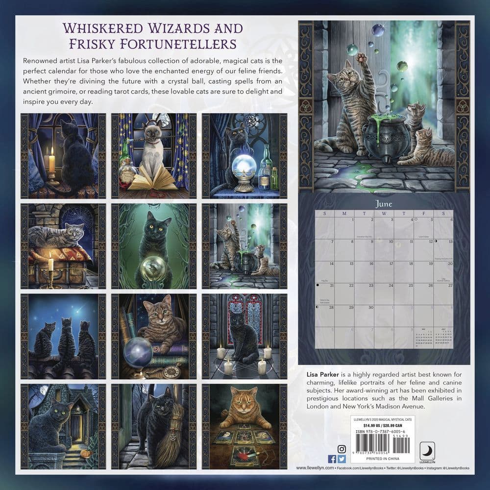 Magical Mystical Cats Wall Calendar - Calendars.com