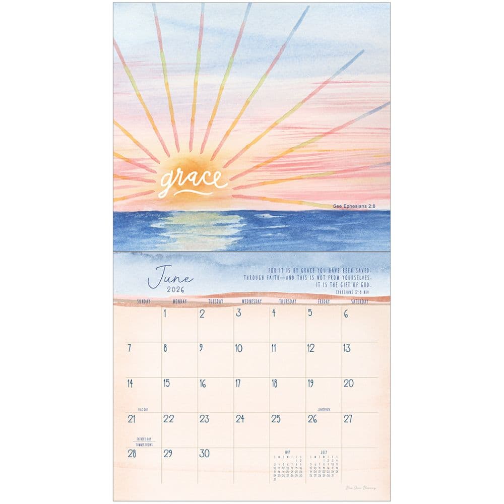 Grace Upon Grace by Blue Chair Blessings 2026 Wall Calendar Second Alternate Image
