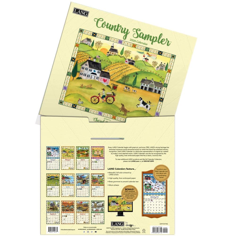 Country Sampler 2026 Wall Calendar by Cheryl Bartley_ALT3