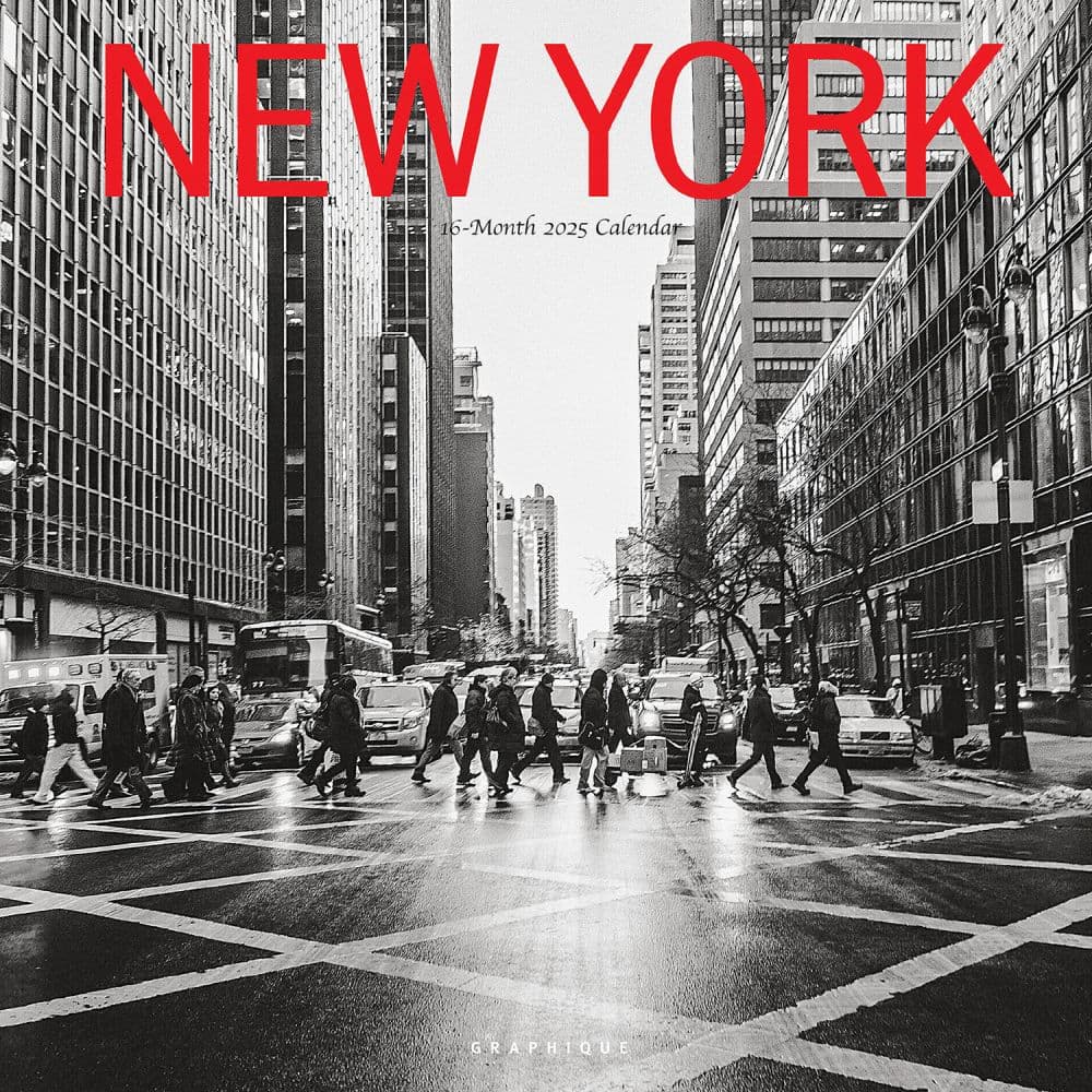 New York 2025 Wall Calendar Main Product Image width=&quot;1000&quot; height=&quot;1000&quot;