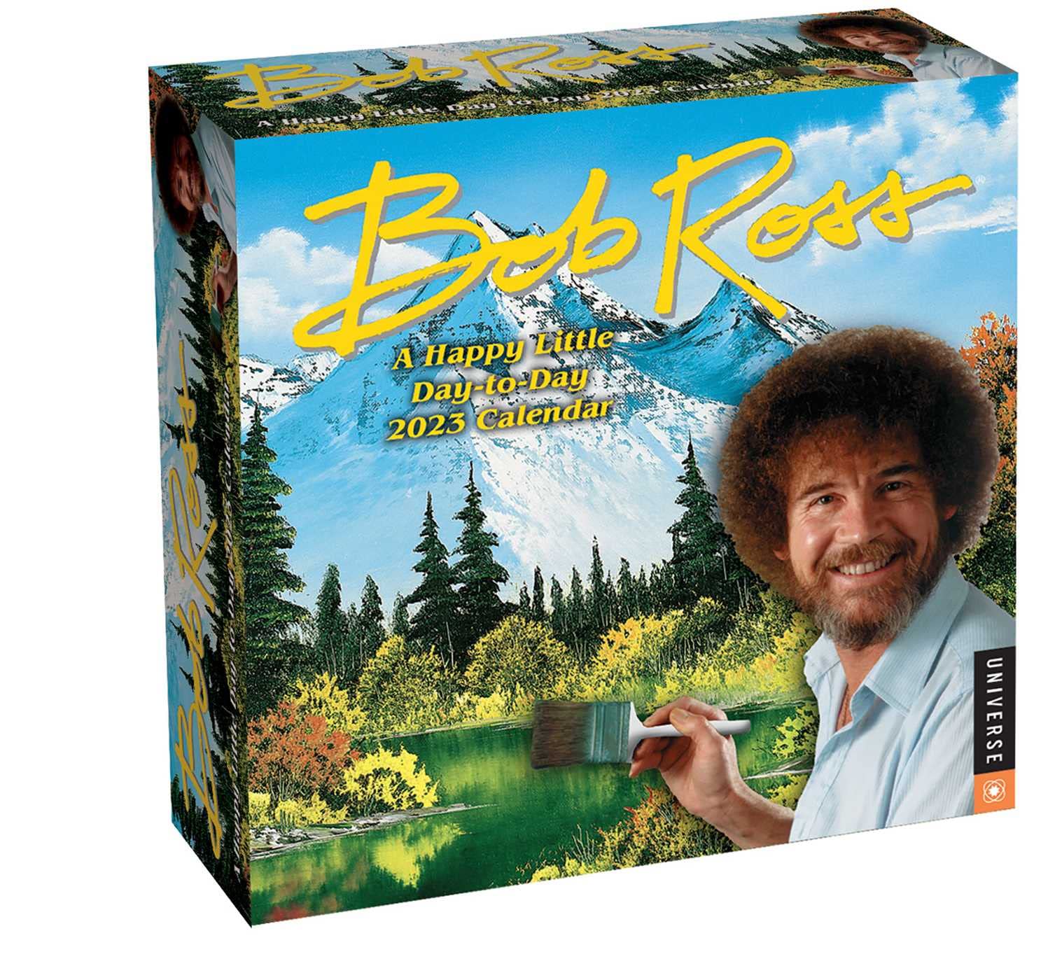 Bob Ross A Happy Little Day-to-Day 2023 Calendar