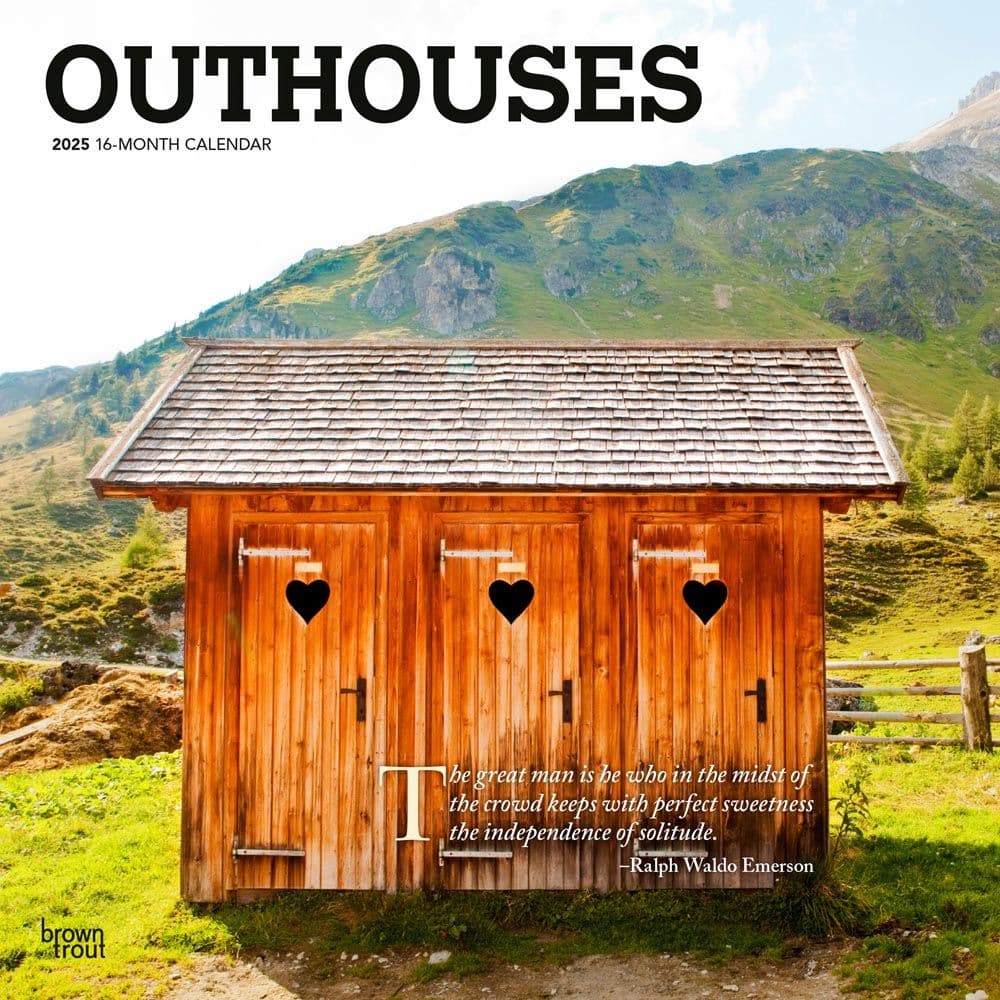 Outhouses 2025 Wall Calendar