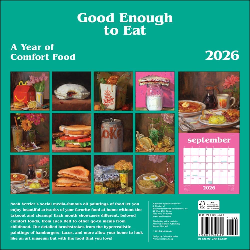 Good Enough to Eat 2026 Wall Calendar First Alternate Image