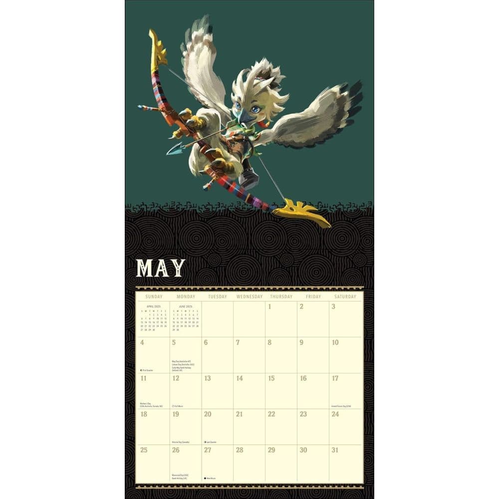 Legend of Zelda 2025 Wall Calendar Third Alternate Image width=&quot;1000&quot; height=&quot;1000&quot;