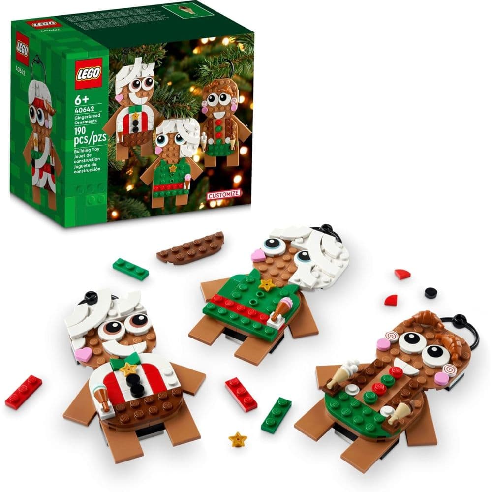 LEGO Gingerbread Ornaments
