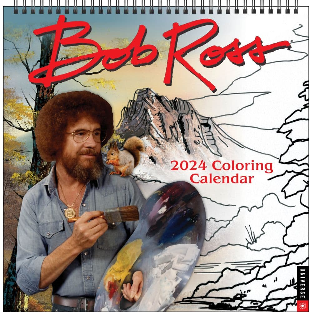 Bob Ross Coloring 2024 Wall Calendar Main Product Image width=&quot;1000&quot; height=&quot;1000&quot;
