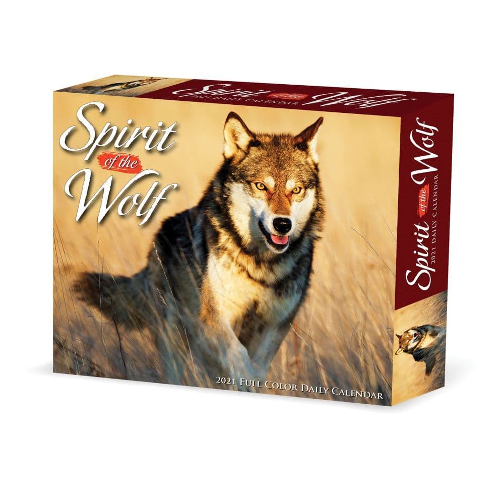 Calendars & Planners Wolves Daily Desktop Spirit of the Wolf 2022 Box ...