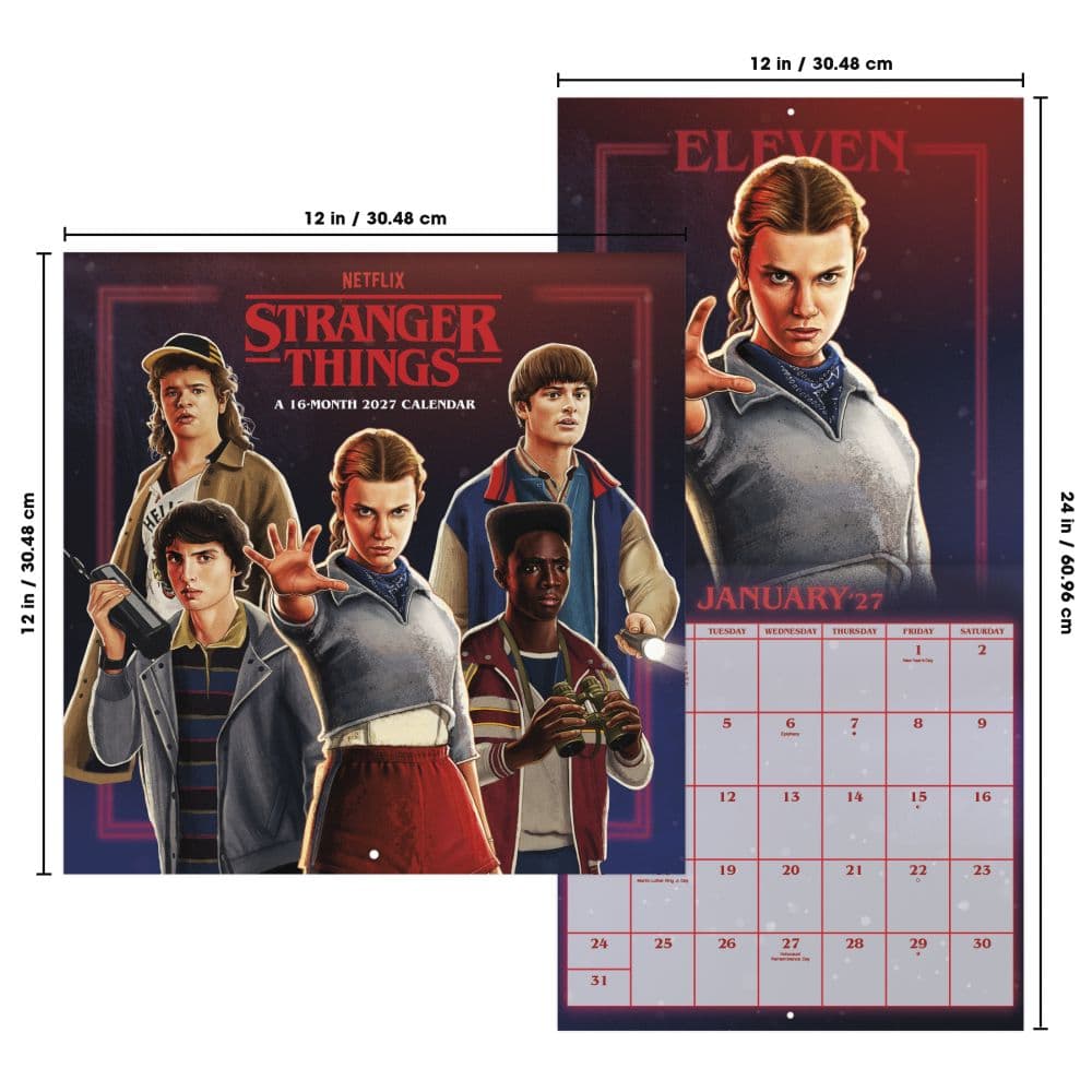Stranger Things 2027 Wall Calendar Sixth Alternate Image