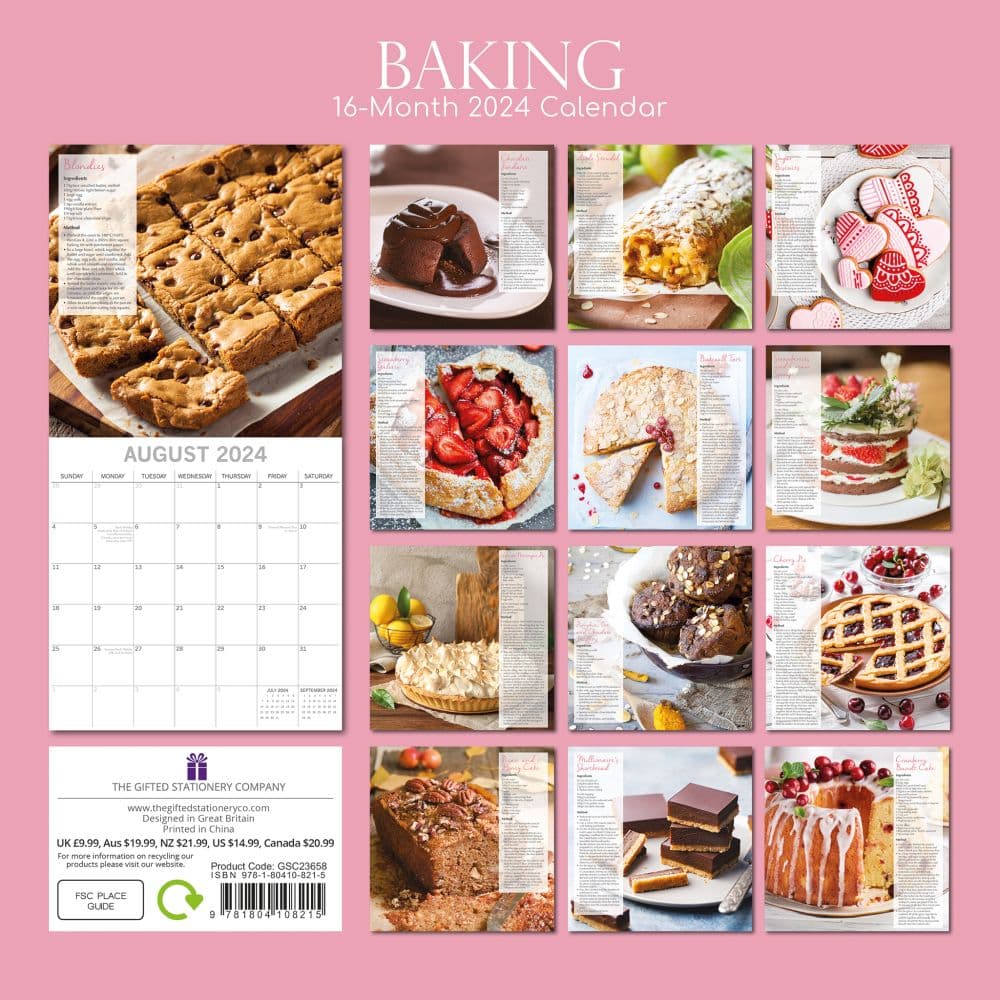 Baking 2025 Wall Calendar