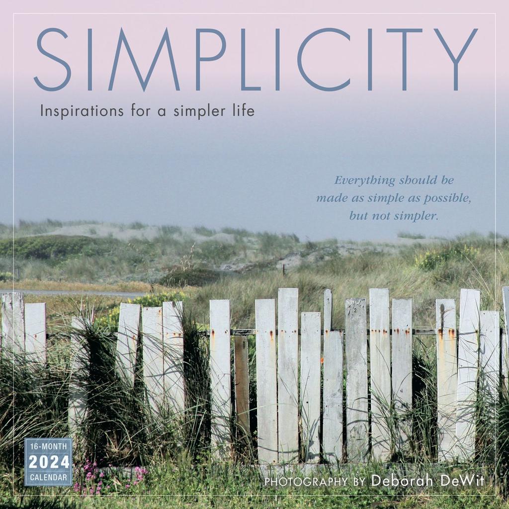 Simplicity 2024 Wall Calendar Main Image