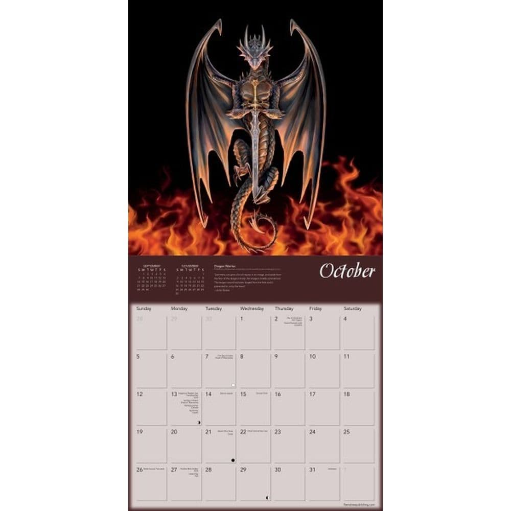 Dragons Stokes 2025 Wall Calendar Third Alternate Image