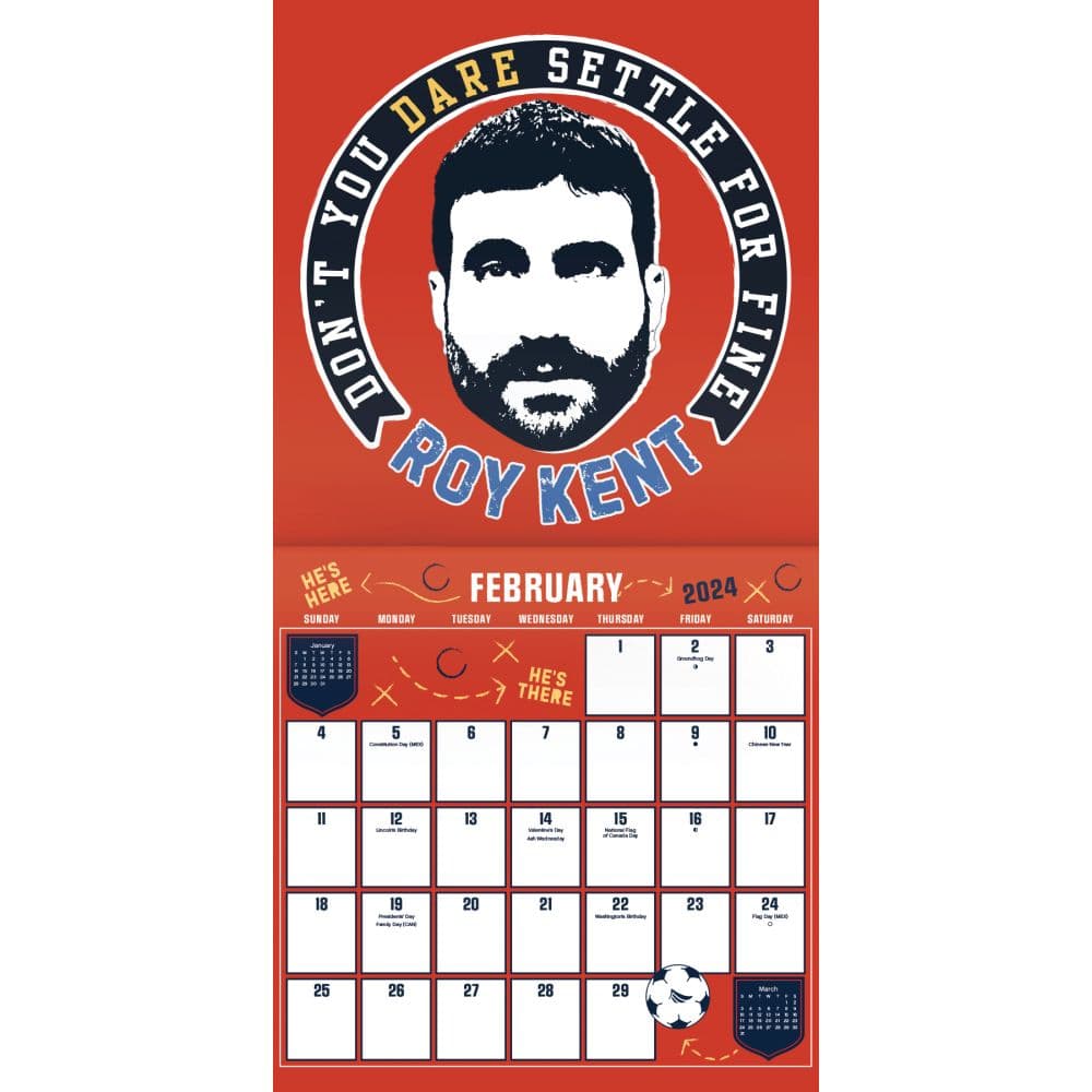 Ted Lasso 2024 Wall Calendar Alt3