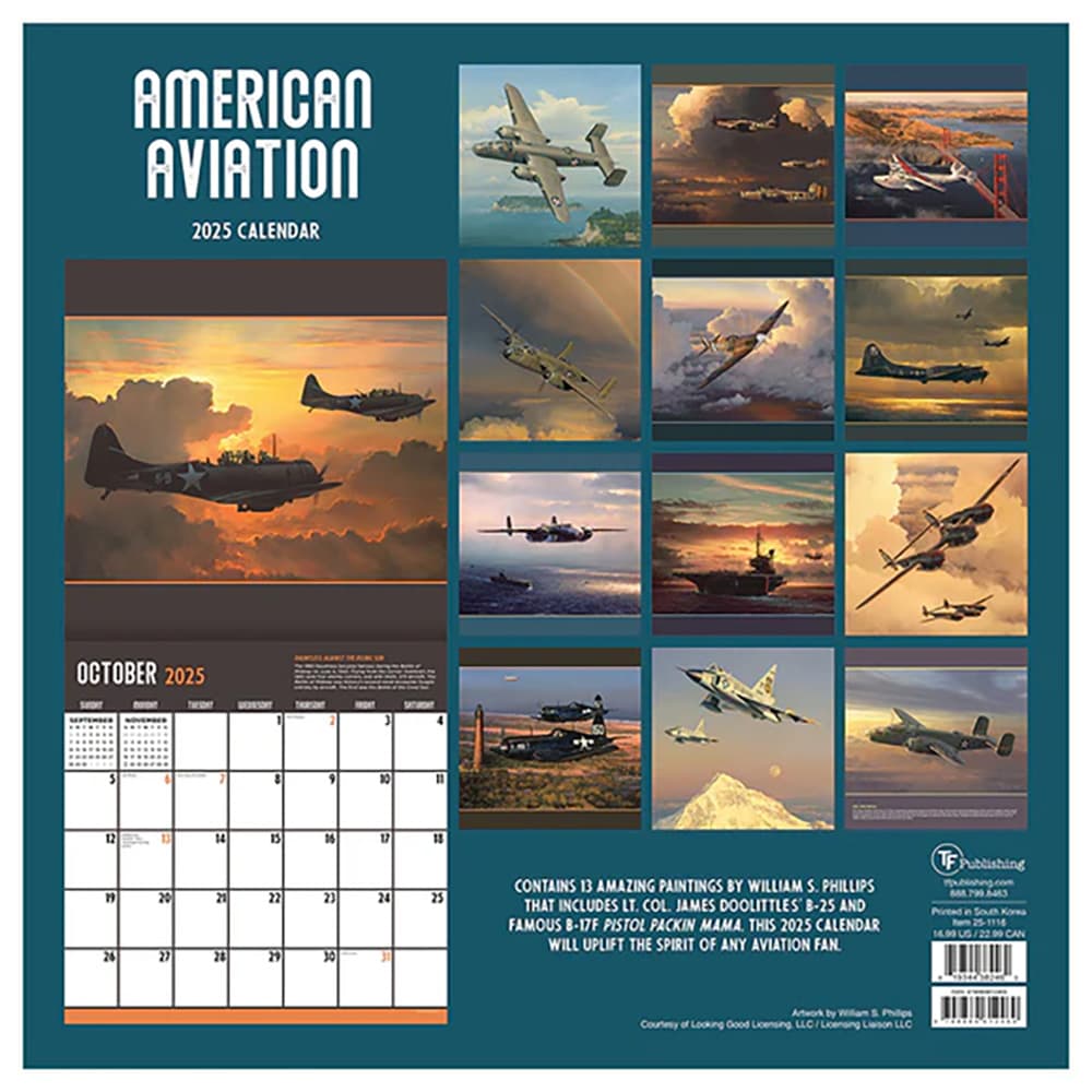 American Aviation 2025 Wall Calendar Alternate 1