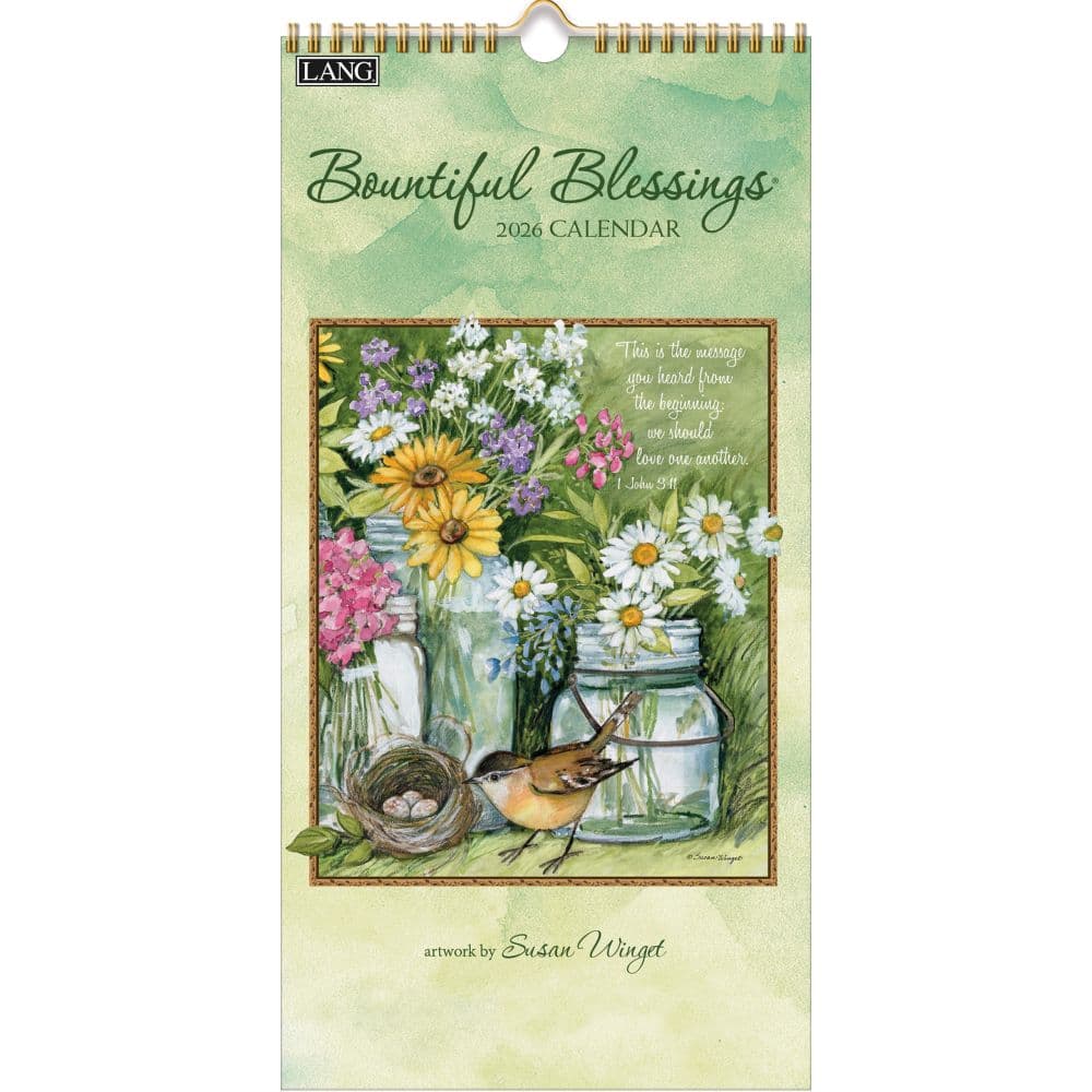 Bountiful Blessings 2026 Vertical Wall Calendar Main Image
