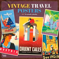 image Vintage Travel Posters 2027 Wall Calendars Main Product Image