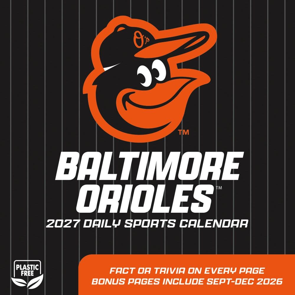 MLB Baltimore Orioles 2027 Desk Calendar First Alternate Image