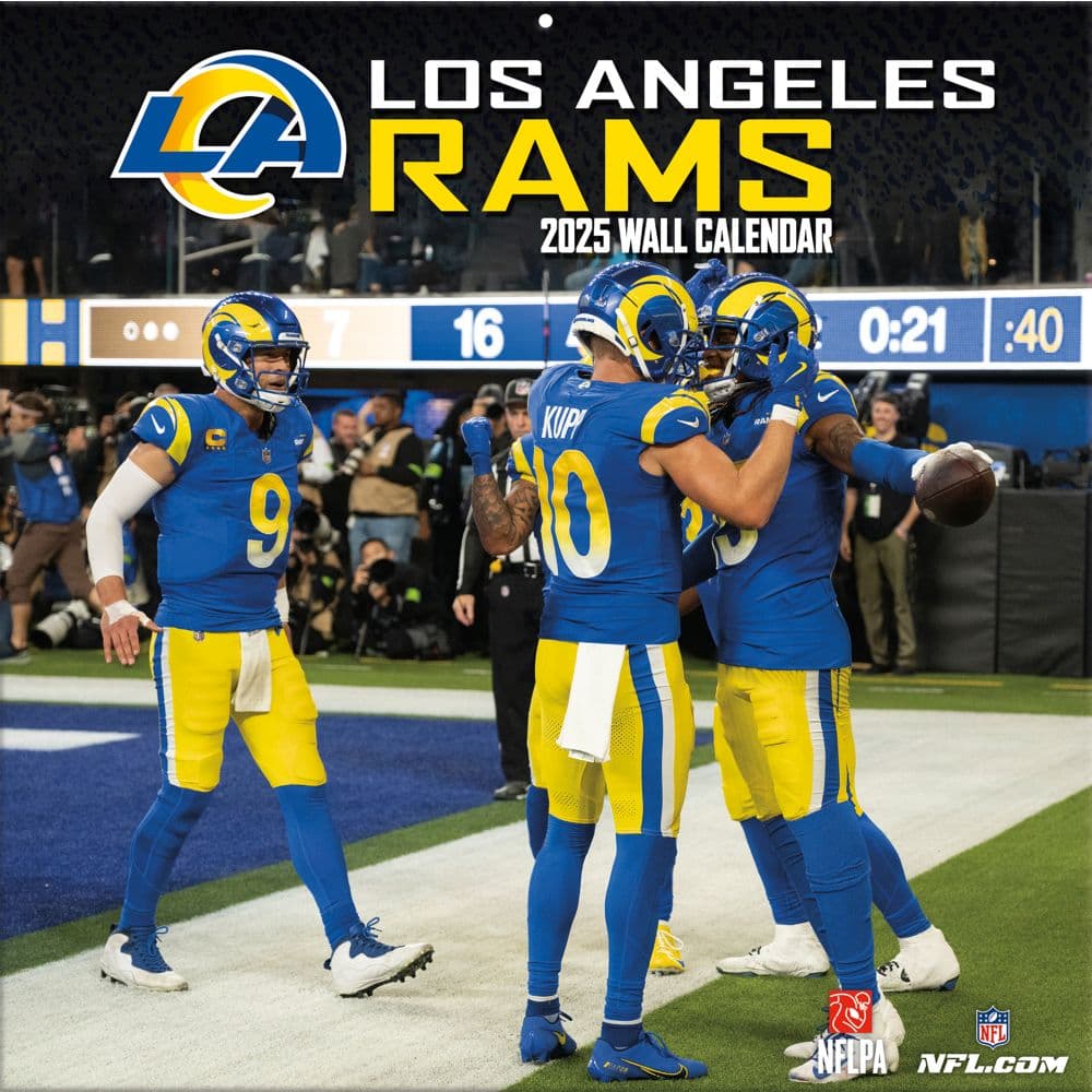 NFL Los Angeles Rams 2025 Wall Calendar Main Image