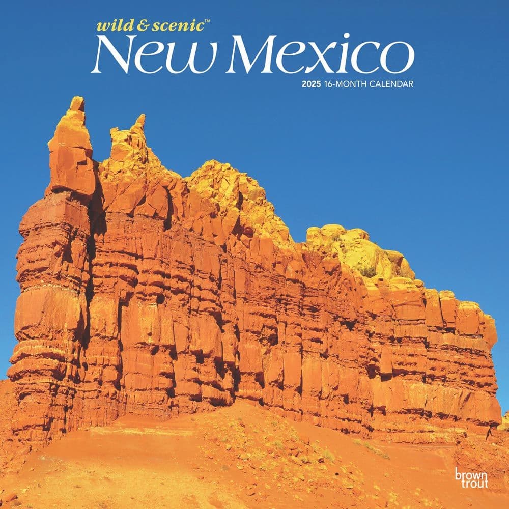 New Mexico Wild and Scenic 2025 Wall Calendar Main Product Image width=&quot;1000&quot; height=&quot;1000&quot;