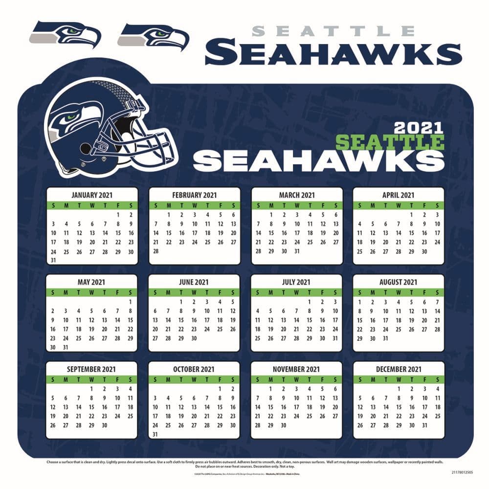 NFL Seattle Seahawks Bonus Wall Calendar