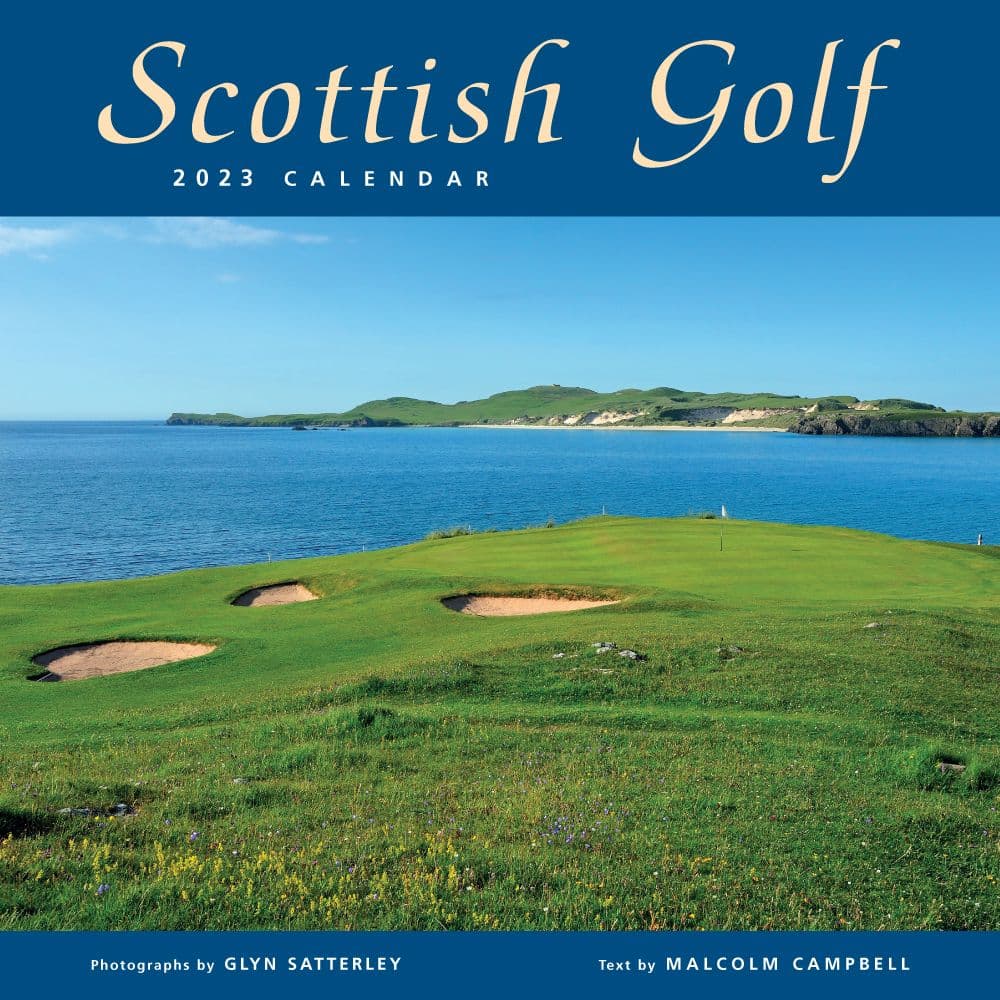 Colin Baxter Photography Scottish Golf 2023 Wall Calendar