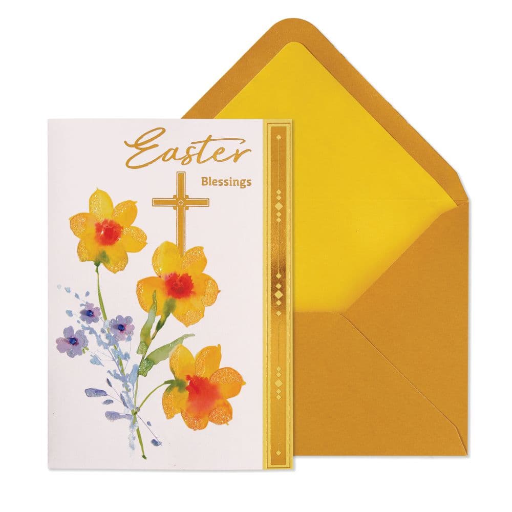Daffodils and Cross Easter Card Main Product Image width=&quot;1000&quot; height=&quot;1000&quot;