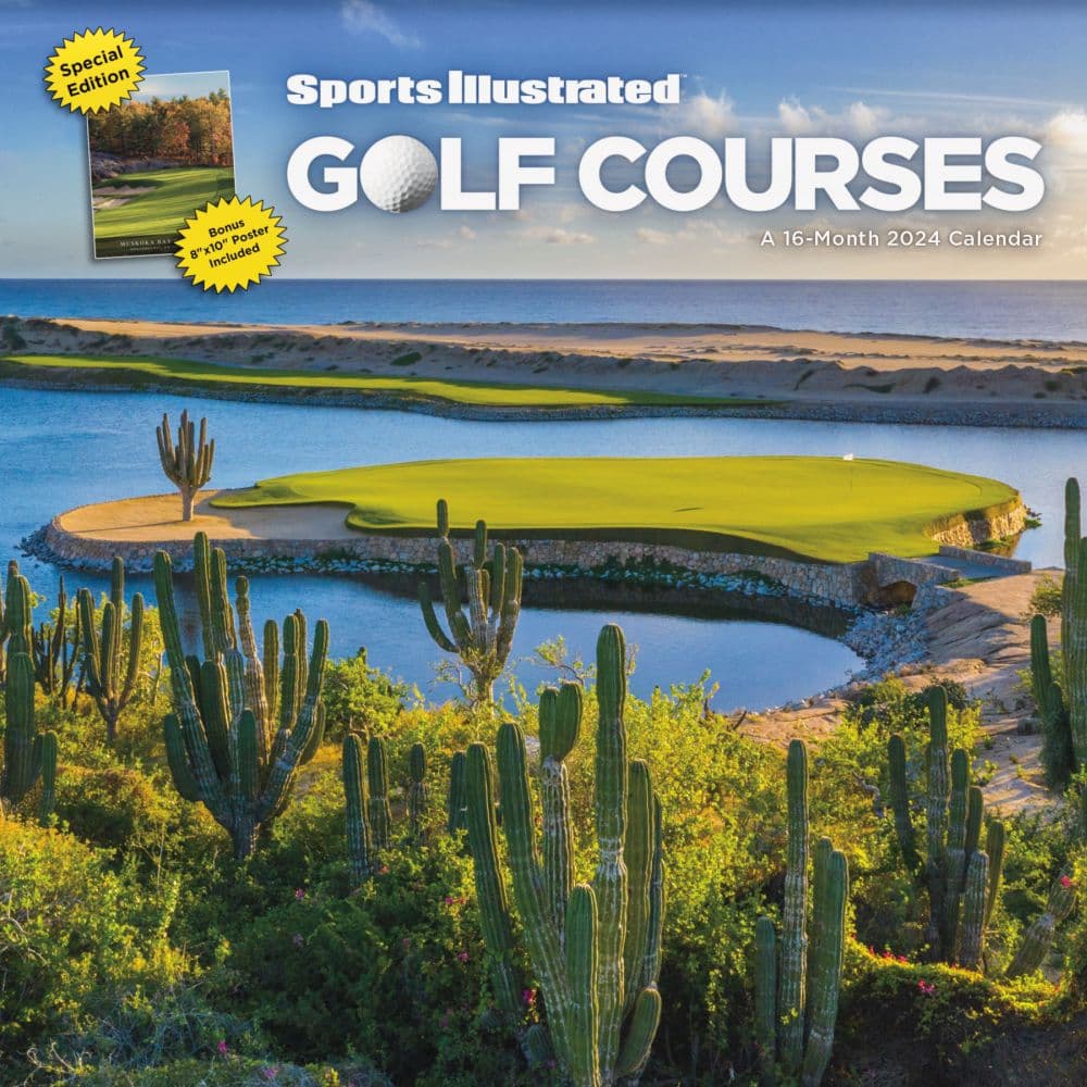 Sports Illustrated Golf Courses Exclusive 2024 Wall Calendar with Print Main Product Image width=&quot;1000&quot; height=&quot;1000&quot;