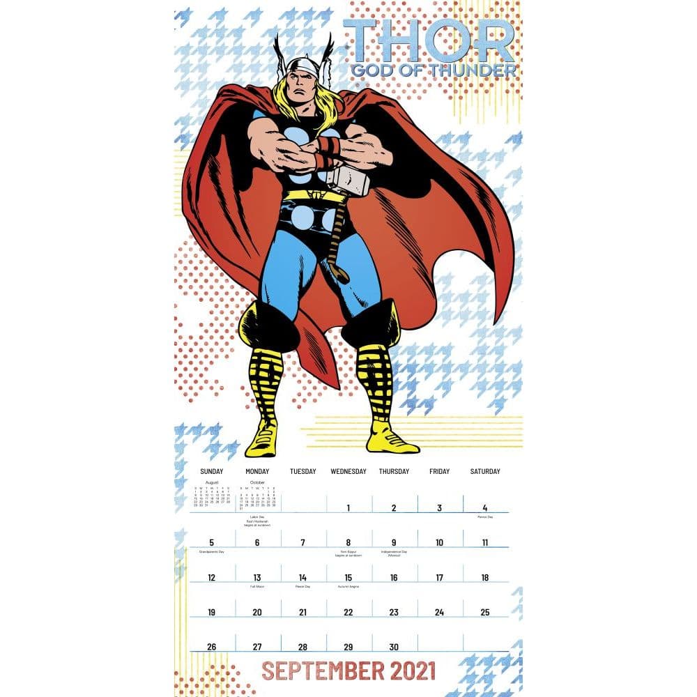 Heroes Marvel Wall Calendar