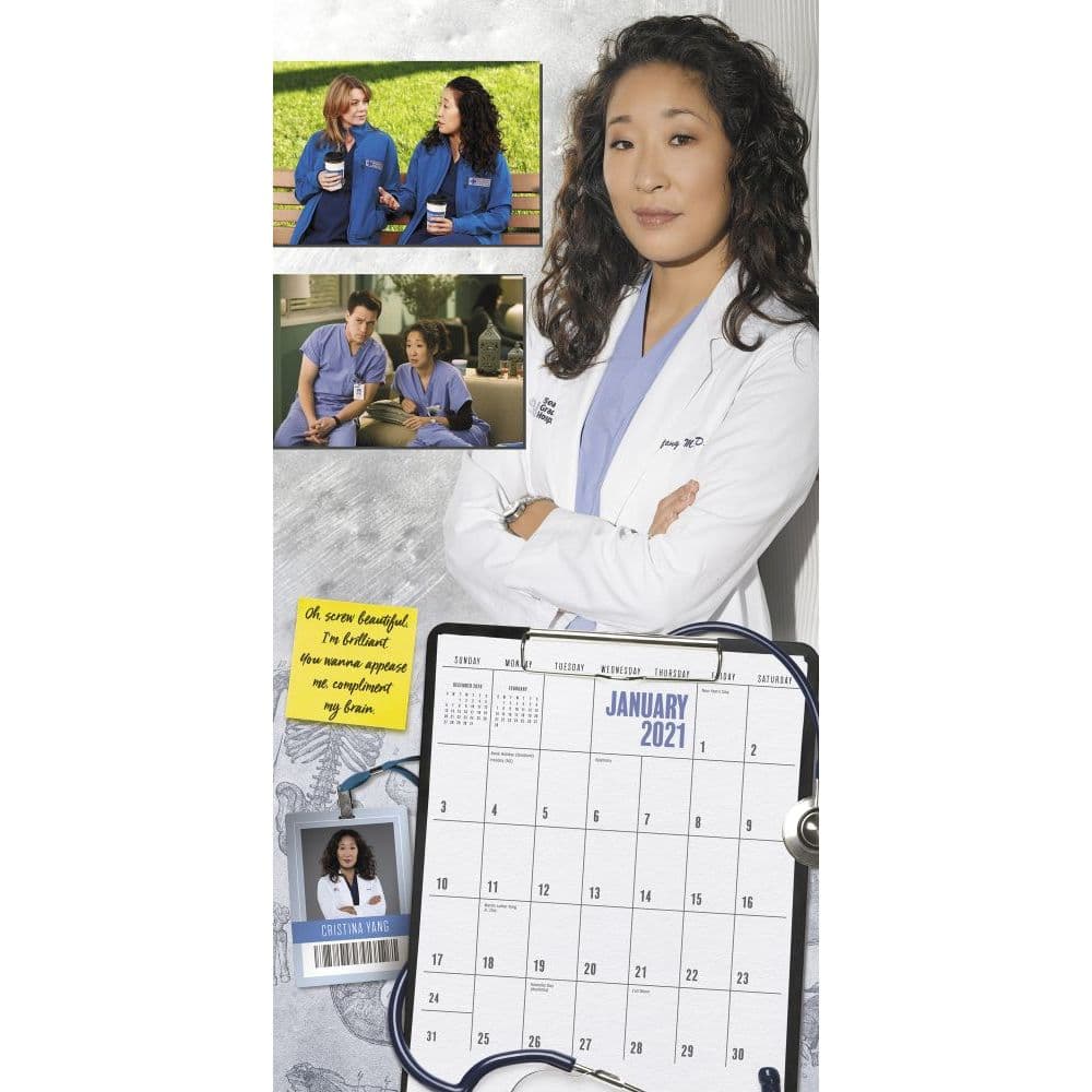 Greys Anatomy 2023 Calendar Greys Anatomy Wall Calendar - Calendars.com