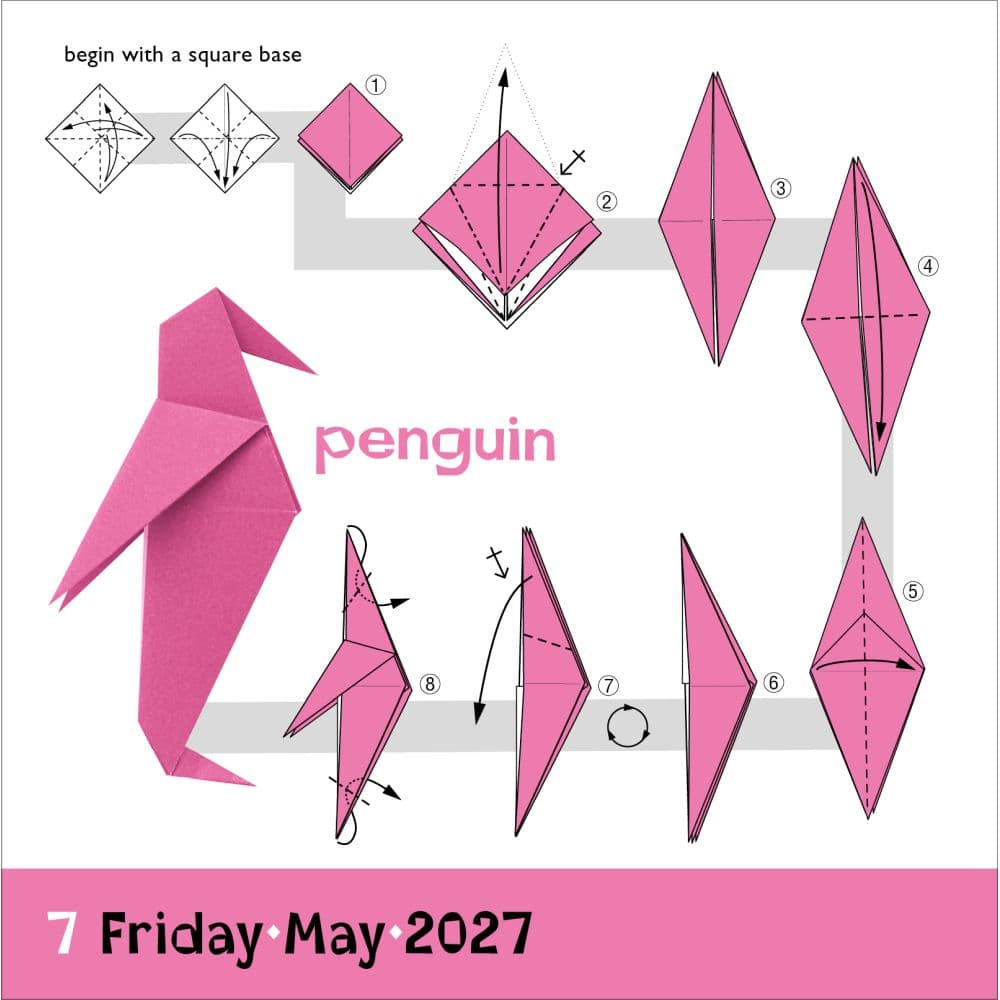 Origami 2027 Page-A-Day Desk Calendar Fourth Alternate Image