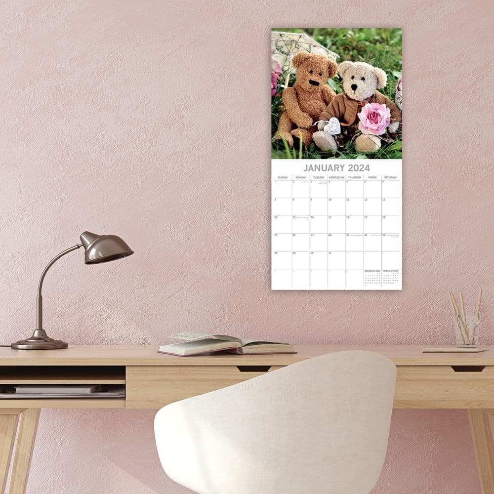 Teddy Bears 2025 Wall Calendar