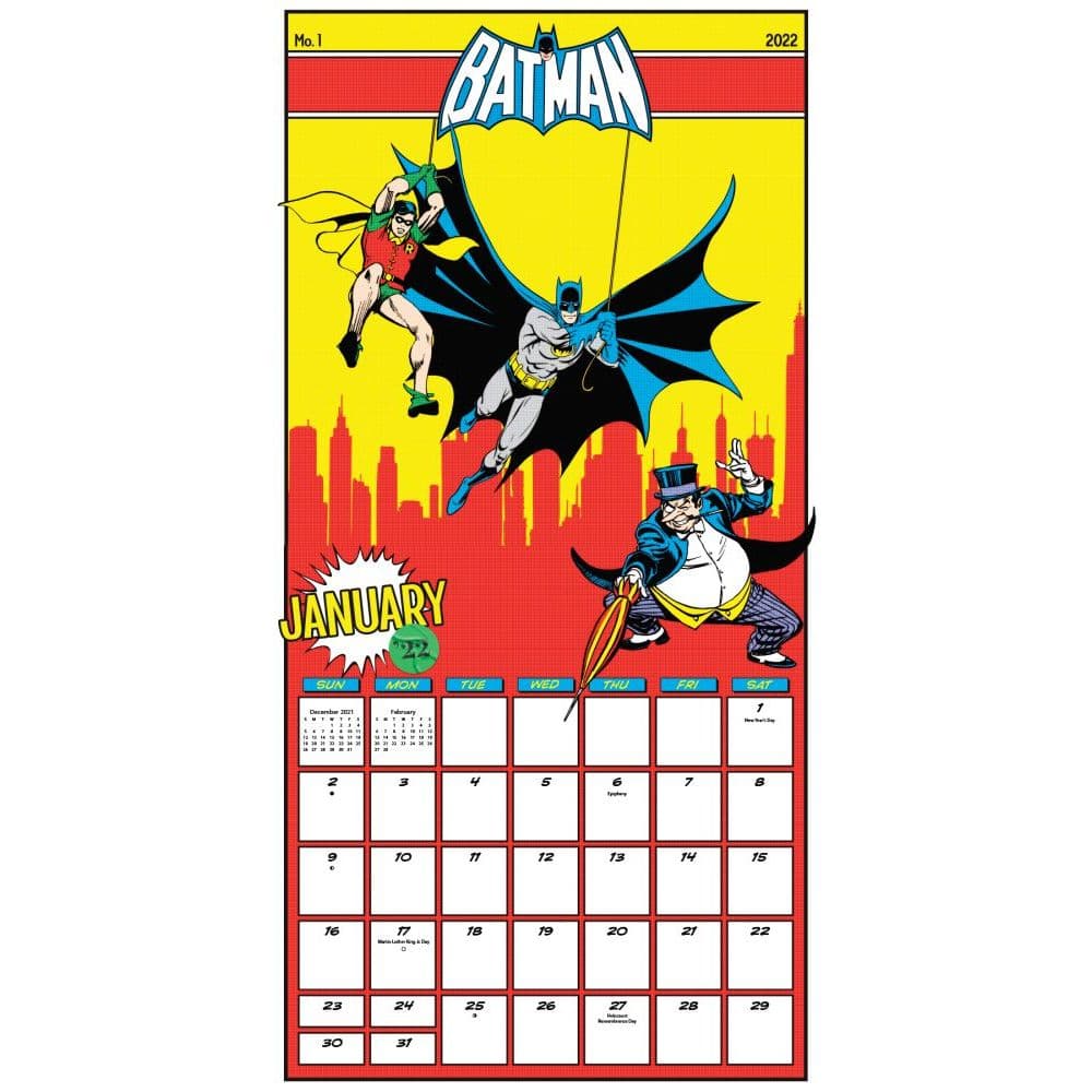 Batman 2022 Wall Calendar - Calendars.com