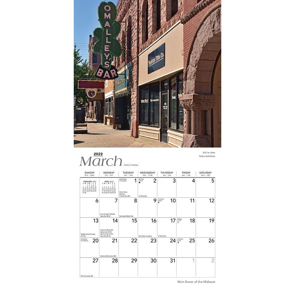Main Street Of The Midwest 2022 Mini Wall Calendar - Calendars.com