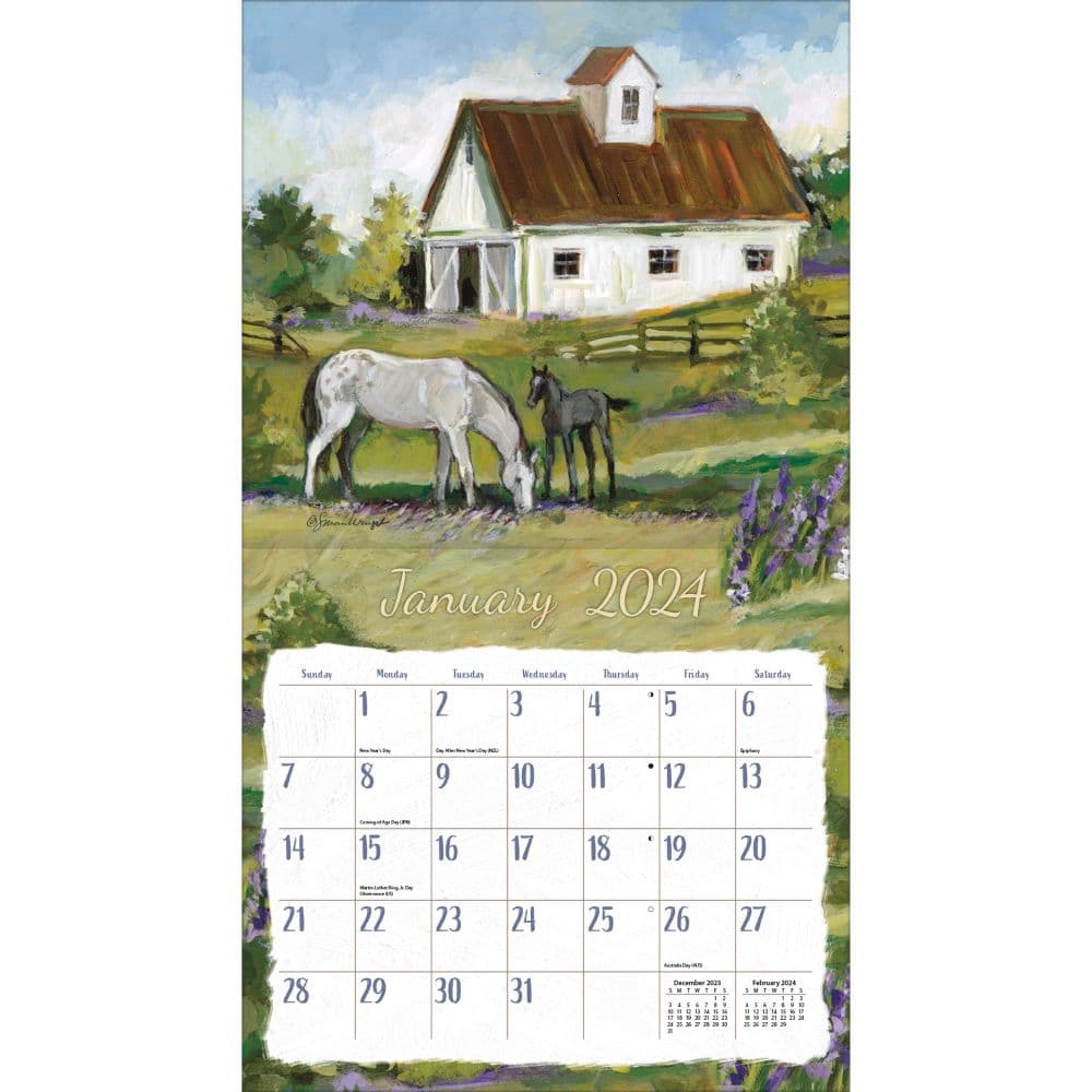 Fields Of Home 2024 Wall Calendar