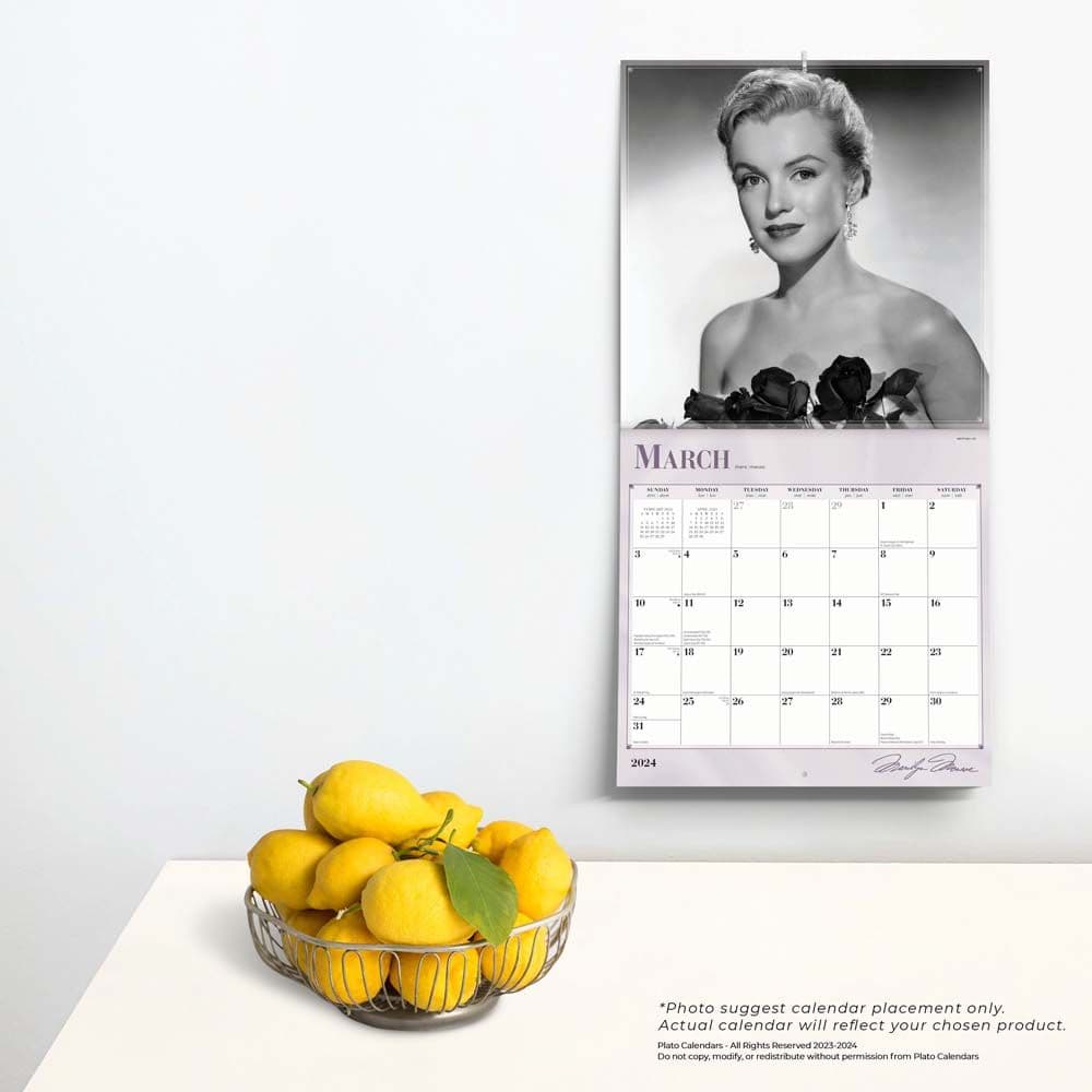 Marilyn Monroe 2024 Wall Calendar Alternate Image 3