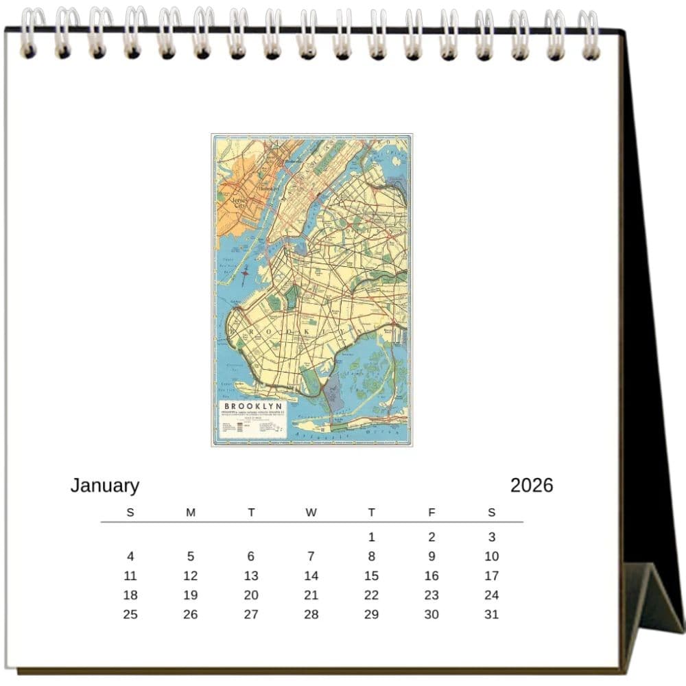 Brooklyn Nostalgic 2026 Easel Desk Calendar Second Alternate Image