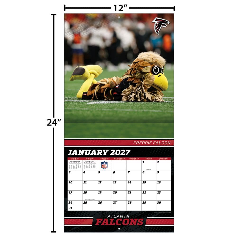 NFL Mascots 2027 Wall Calendar Fourth Alternate Image