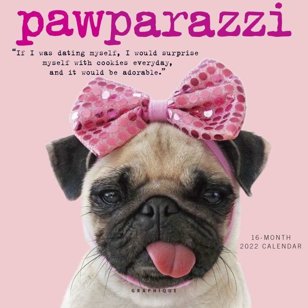 Pawparazzi 2022 Mini Wall Calendar