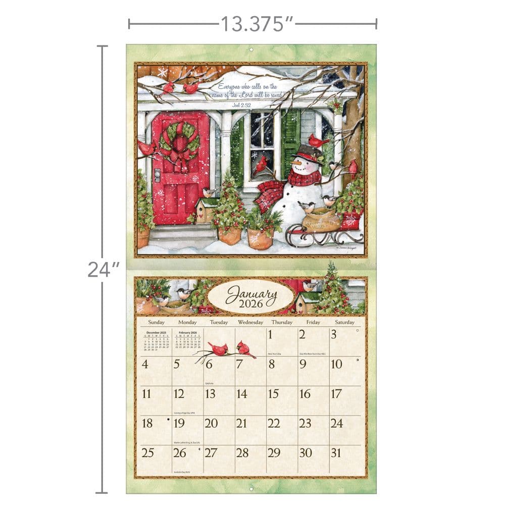 Bountiful Blessings 2026 Wall Calendar by Susan Winget_ALT6