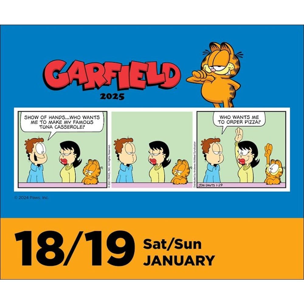 Garfield 2025 Desk Calendar Alt2