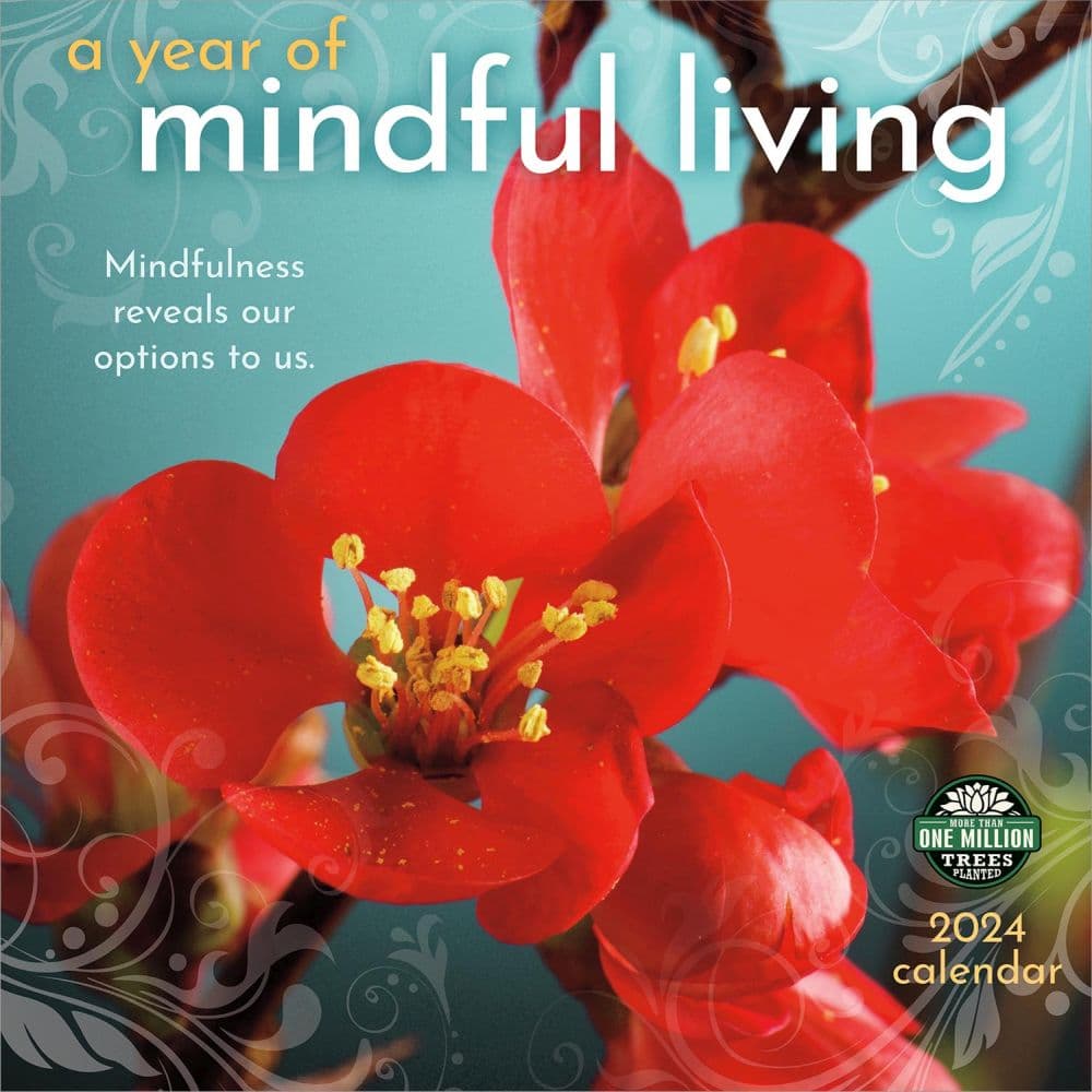 Mindful Living Year of 2024 Wall Calendar