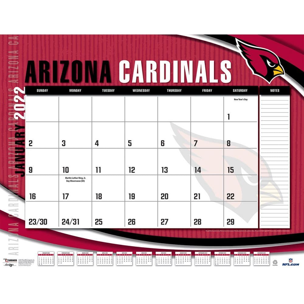 Arizona Cardinals 2022 Calendars