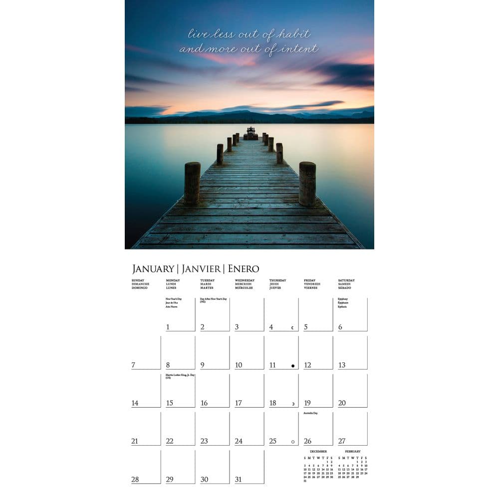 Serenity 2024 Wall Calendar