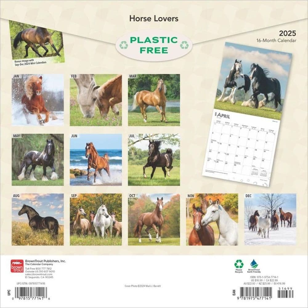 Horse Lovers 2025 Wall Calendar First Alternate Image