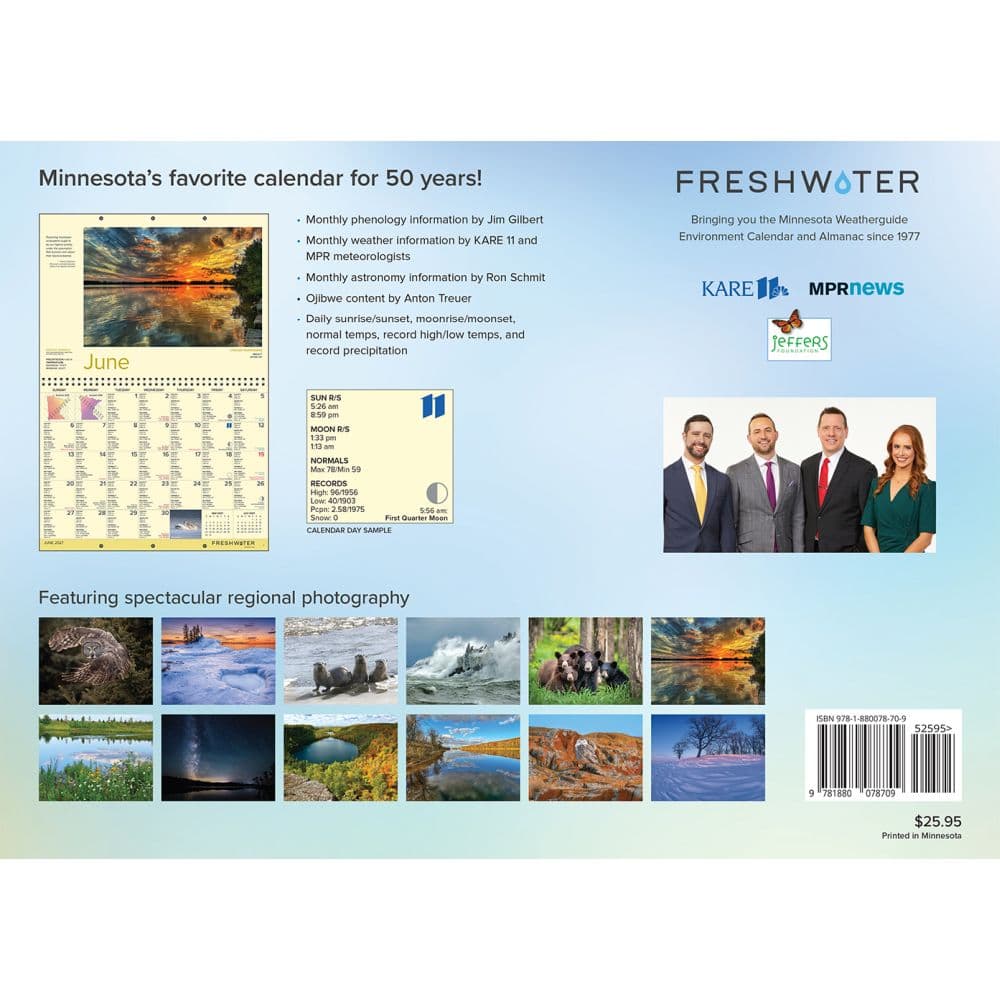 Minnesota Weatherguide 2027 Wall Calendar First Alternate Image