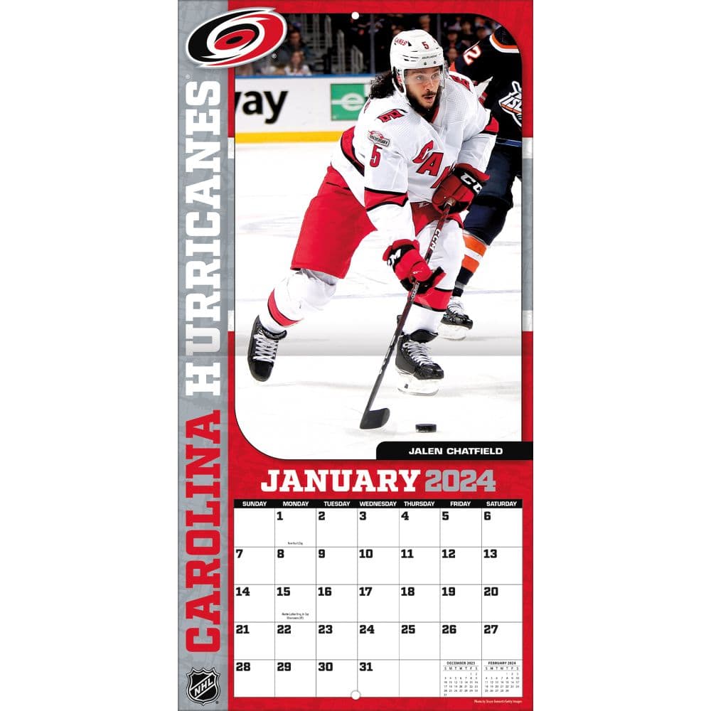 Carolina Hurricanes 2024 Wall Calendar