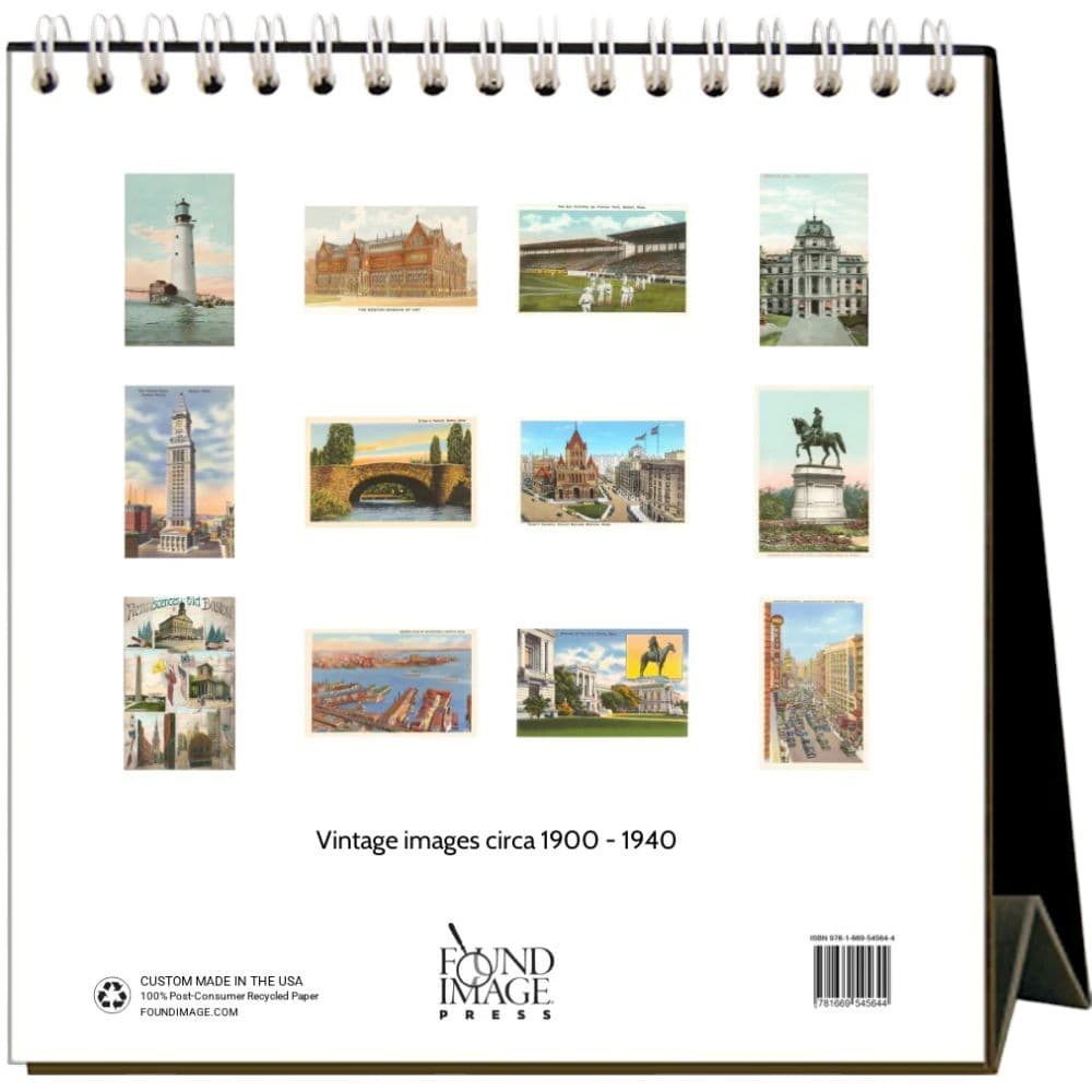 Boston Nostalgic 2026 Easel Desk Calendar First alternate Image