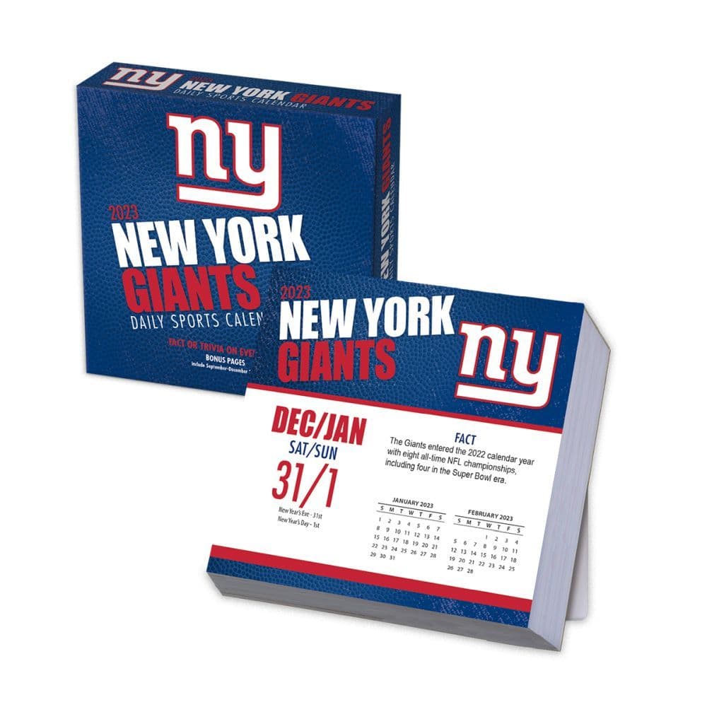 New York Giants 2023 Desk Calendar